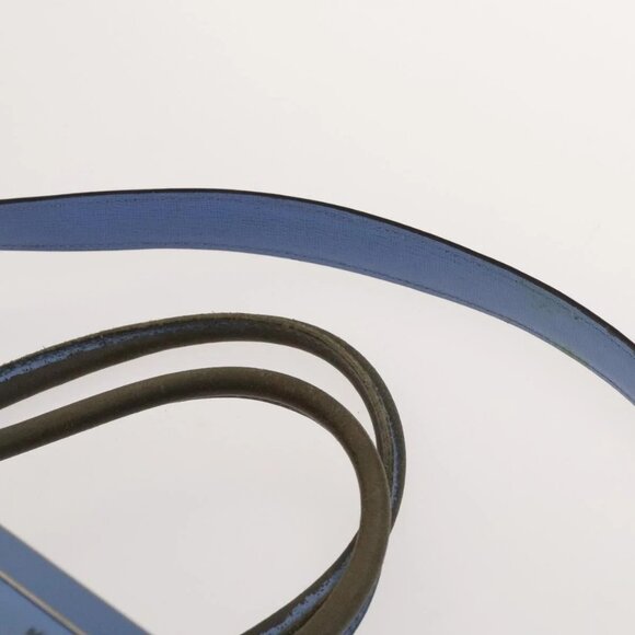 FENDI Zucca Canvas Hand Bag Leather 2 Set Light Blue Black Brown Auth 132508 - Picture 6 of 15